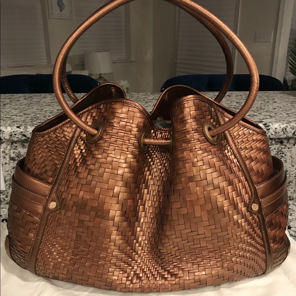 🎉HP✨SOLD!✨Cole Haan Genevieve Woven Leather Bag - Picture 5 of 8